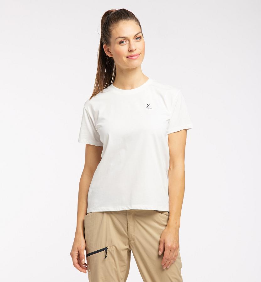 Haglöfs Camp T-Shirt White For Womens UREDQ1902 Australia